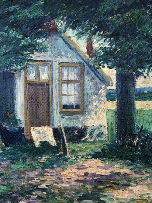 INVESTMENT ART !!! JAN PONSTUN (DUTCH) FANTASTIC FRAMED OIL ON CANVAS PAINTING - DATED 1913