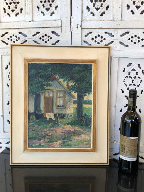 INVESTMENT ART !!! JAN PONSTUN (DUTCH) FANTASTIC FRAMED OIL ON CANVAS PAINTING - DATED 1913