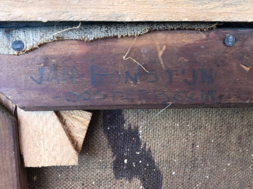 INVESTMENT ART !!! JAN PONSTUN (DUTCH) FANTASTIC FRAMED OIL ON CANVAS PAINTING - DATED 1913