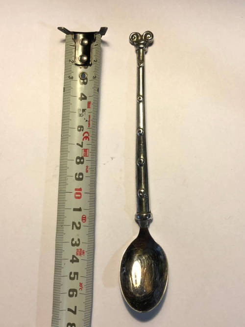 CARROL BOYES FUNCTIONAL ART !!!!  - ARIES PATTERN SUNDAE T-SPOON - IN EXCELLENT USED CONDITION