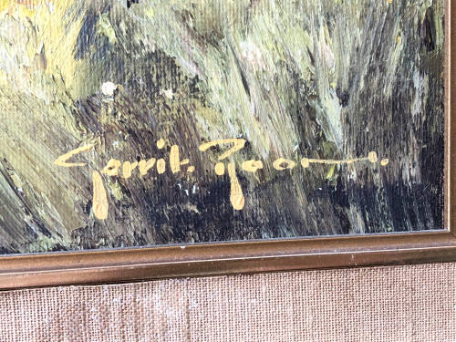 INVESTMENT ART !! GERRIT ROON (1937 - 2017) STUNNING FRAMED OIL ON CANVAS LANDSCAPE PAINTING