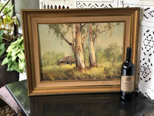 INVESTMENT ART !! GERRIT ROON (1937 - 2017) STUNNING FRAMED OIL ON CANVAS LANDSCAPE PAINTING