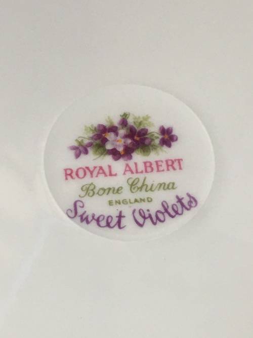 c1966s Royal Albert Bone China `SWEET VIOLETS` TRIO