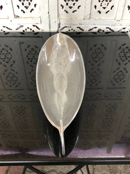 WOW !!! CARROL BOYES FUNCTIONAL ART - VIKING PATTERN BANANA BOWL - CLEARLY MARKED