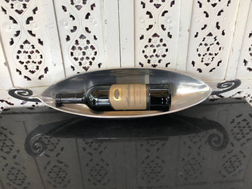 WOW !!! CARROL BOYES FUNCTIONAL ART - VIKING PATTERN BANANA BOWL - CLEARLY MARKED