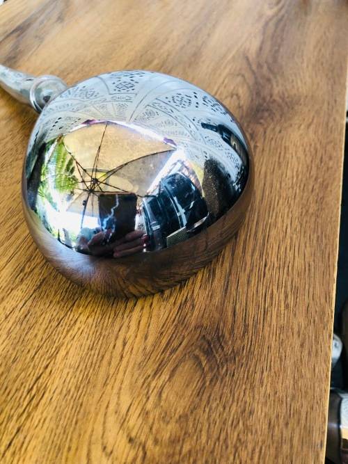 CARROL BOYES FUNCTIONAL ART !!! ARIES PATTERN SOUP LADLE - EARLY HEAVY PIECE