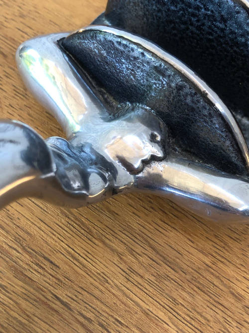 CARROL BOYES FUNCTIONAL ART !!! WOMAN DIVER PATTERN TOAST RACK - EXCELLENT CONDITION