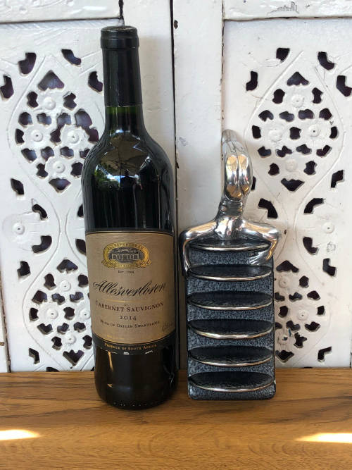 CARROL BOYES FUNCTIONAL ART !!! WOMAN DIVER PATTERN TOAST RACK - EXCELLENT CONDITION