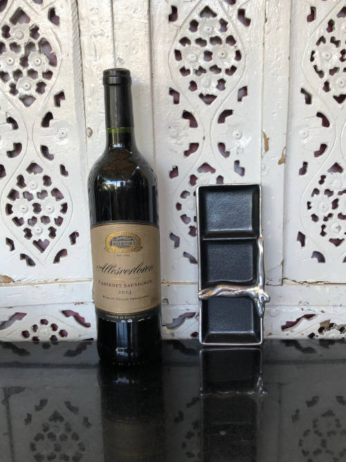 CARROL BOYES (1954 - 2019) - ORIGINAL MAN PATTERN CONDIMENT DISH - BRAND NEW FUNCTIONAL ART