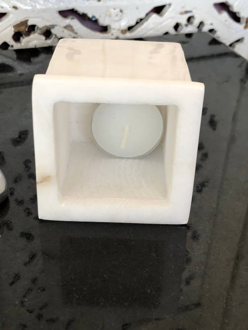 CARROL BOYES FUNCTIONAL ART (1954 - 2019) - ORIGINAL MAN PATTERN LEG WARMER TEA LIGHT - BRAND NEW