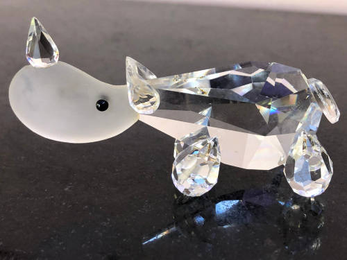 STUNNING SWAROVSKI STYLE CRYSTAL RHINOCEROS - EXQUISITE PIECE