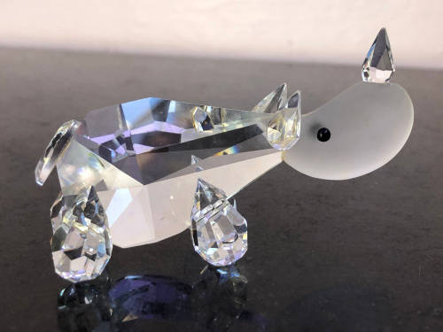 STUNNING SWAROVSKI STYLE CRYSTAL RHINOCEROS - EXQUISITE PIECE