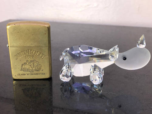 STUNNING SWAROVSKI STYLE CRYSTAL RHINOCEROS - EXQUISITE PIECE