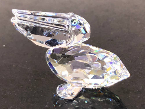 STUNNING RARE SWAROVSKI CRYSTAL  PELICAN - EXQUISITE PIECE - CLEARLY MARKED - DISCONTINUED