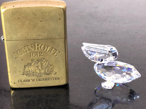 STUNNING RARE SWAROVSKI CRYSTAL  PELICAN - EXQUISITE PIECE - CLEARLY MARKED - DISCONTINUED