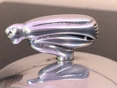 CARROL BOYES (1954 - 2019) BIRDMAN PATTERN MEDIUM ROUND BUTTER DISH - CLEARLY MARKED