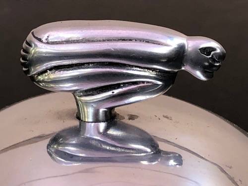 CARROL BOYES (1954 - 2019) BIRDMAN PATTERN MEDIUM ROUND BUTTER DISH - CLEARLY MARKED