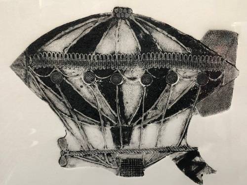 KAREN LILJE (AUTHOR) - SUPER RARE ! ORIGINAL FRAMED CHARCOAL RUBBING / ETCHING , LIMITED EDITION 2/2