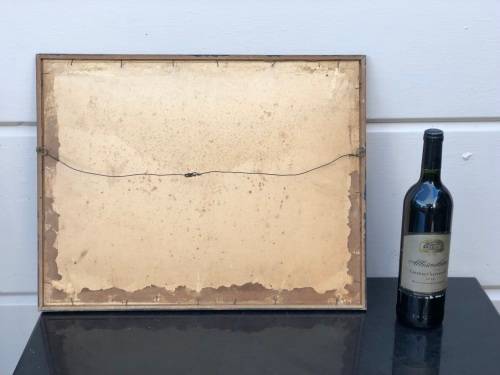 CHARLES MASSER (SA 20th C) OIL ON BOARD LANDSCAPE PAINTING FRAMED IN A BLACK FRAME