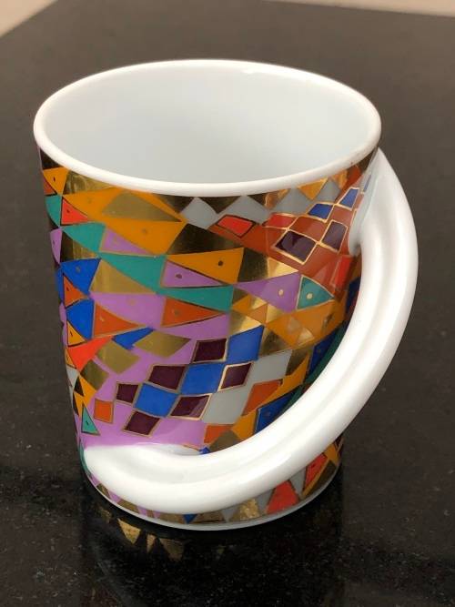 Rosenthal Germany Studio Line CUPOLA Espresso-Sammeltasse Duo No 2 with T-spoon by Barbara Brenner