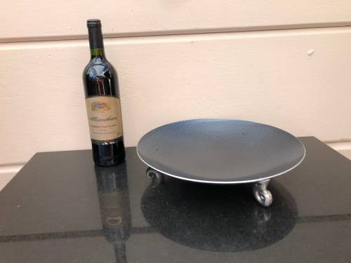 CARROL BOYES (1954 - 2019) FUNCTIONAL ART !!! WAVE PATTERN PLATTER - CLEARLY MARKED