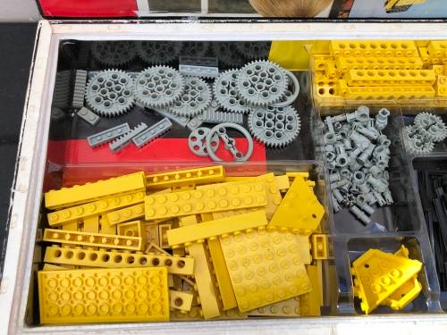 WOW !!! 1979 LEGO BULLDOZER 856 BOXED SET - INCOMPLETE SET WITH 353 PIECES