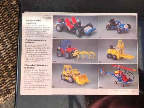 WOW !!! 1979 LEGO BULLDOZER 856 BOXED SET - INCOMPLETE SET WITH 353 PIECES