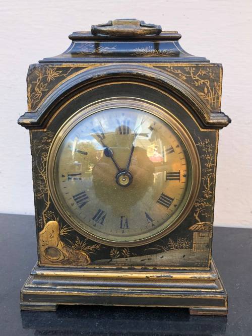 EDWARDIAN FRENCH CHINOISERIE REVIVAL BRACKET CLOCK CIRCA 1900-1910, 100% WORKING!!