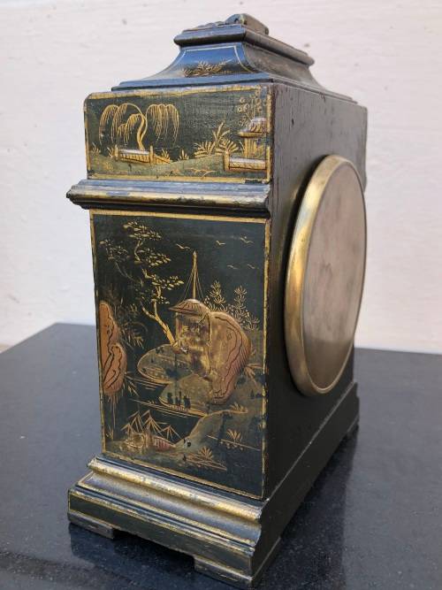 EDWARDIAN FRENCH CHINOISERIE REVIVAL BRACKET CLOCK CIRCA 1900-1910, 100% WORKING!!