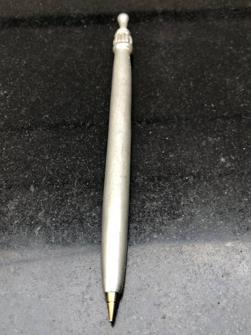 CARROL BOYES (1954 - 2019) SOVIET PATTERN HEAVY PEWTER PEN - CLEARLY MARKED
