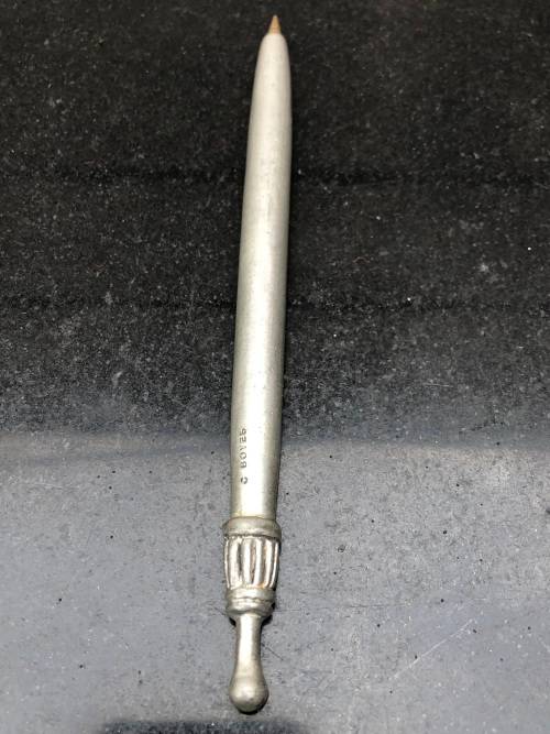 CARROL BOYES (1954 - 2019) SOVIET PATTERN HEAVY PEWTER PEN - CLEARLY MARKED