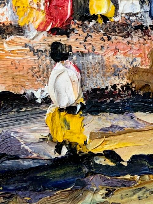 ARTHUR HALLET (SA 20th CENTURY) GORGEOUS FRAMED OIL ON CANVAS PAINTING TITLED `HEIDELBERG TVL` 1972