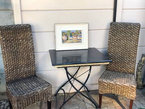 ARTHUR HALLET (SA 20th CENTURY) GORGEOUS FRAMED OIL ON CANVAS PAINTING TITLED `HEIDELBERG TVL` 1972