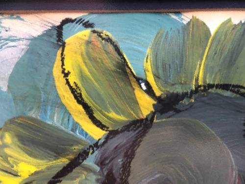 INVESTMENT ART !! FRANS CLAERHOUT (SA 1919 - 2006) - VERY LARGE ORIGINAL MIXED MEDIA - GILT FRAMED