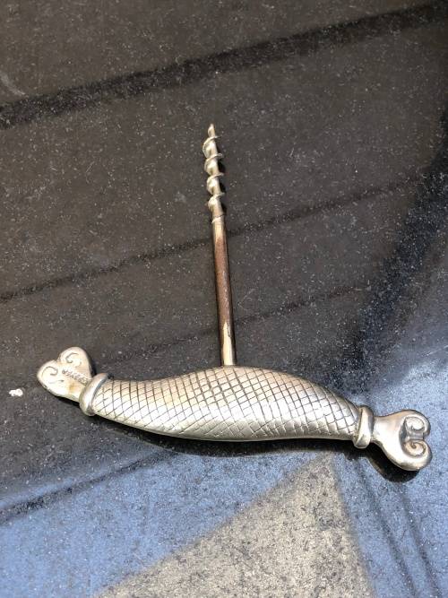 CARROL BOYES (1954 - 2019) FISHNET PATTERN CORK SCREW - CLEARLY MARKED