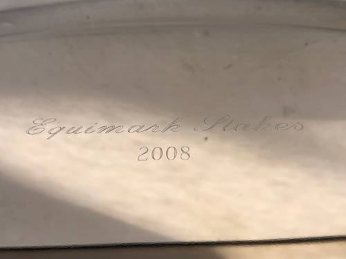 CARROL BOYES (1954 - 2019) ORIGINAL SWIMMER PATTERN MEAT PLATTER - FUNCTIONAL ART !!! - ENGRAVED