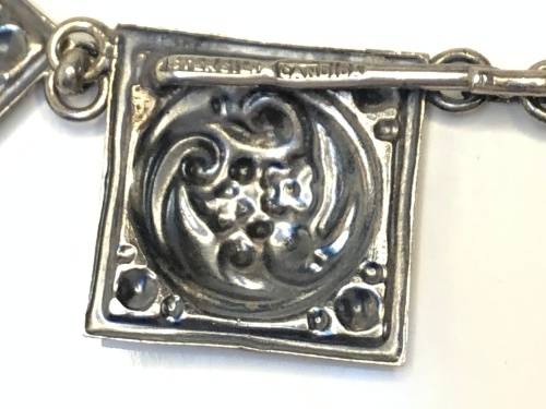 AMAZING VINTAGE STERLING SILVER CANDIDA NECKLACE - STUNNING DESIGNER PIECE - 49.29g