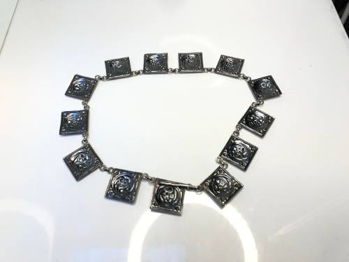 AMAZING VINTAGE STERLING SILVER CANDIDA NECKLACE - STUNNING DESIGNER PIECE - 49.29g