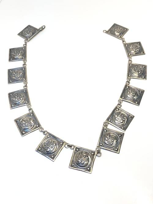 AMAZING VINTAGE STERLING SILVER CANDIDA NECKLACE - STUNNING DESIGNER PIECE - 49.29g