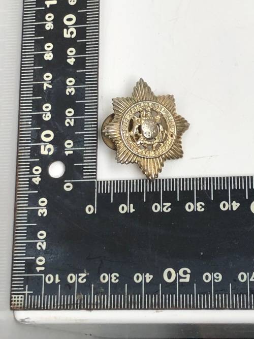 SOUTH AFRICAN POLICE SERVICE CHROMED COLLAR BADGE c1980`s - ONE LUG MISSING