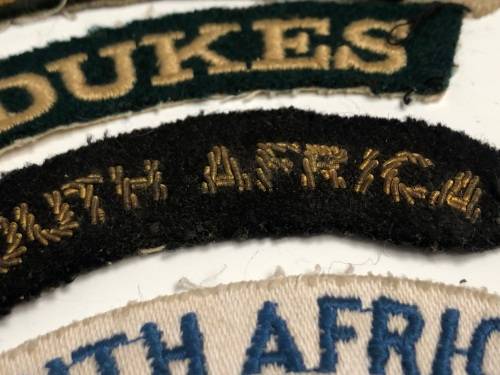 JOB LOT OS VARIOUS MILITARY CLOTH BADGES , MOSTLY SADF RANK