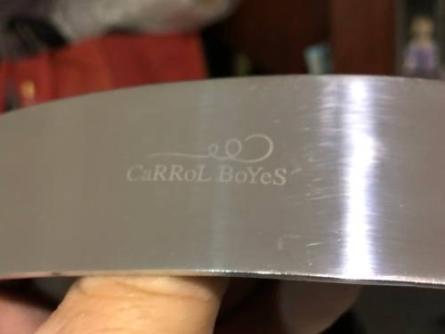 CARROL BOYES (1954 - 2019) `LET`S FACE IT` LARGE QUARTZ WALL CLOCK - CLEARLY MARKED