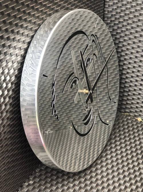 CARROL BOYES (1954 - 2019) `LET`S FACE IT` LARGE QUARTZ WALL CLOCK - CLEARLY MARKED