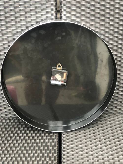 CARROL BOYES (1954 - 2019) `LET`S FACE IT` LARGE QUARTZ WALL CLOCK - CLEARLY MARKED