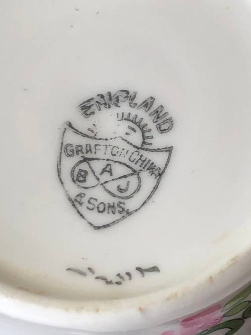 BEAUTIFUL GRAFTON CHINA TEA CUP AND SAUCER TRIO c 1950`s #2