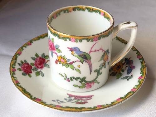 BEAUTIFUL GRAFTON CHINA TEA CUP AND SAUCER TRIO c 1950`s #2