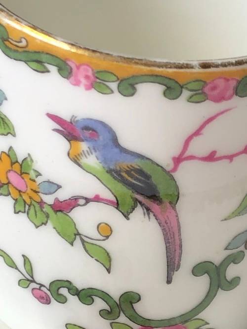 BEAUTIFUL GRAFTON CHINA TEA CUP AND SAUCER TRIO c 1950`s #2