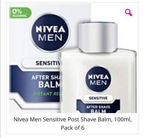 NIVEA MEN SENSITIVE POST SHAVE BALM 100 ML PACK OF 6