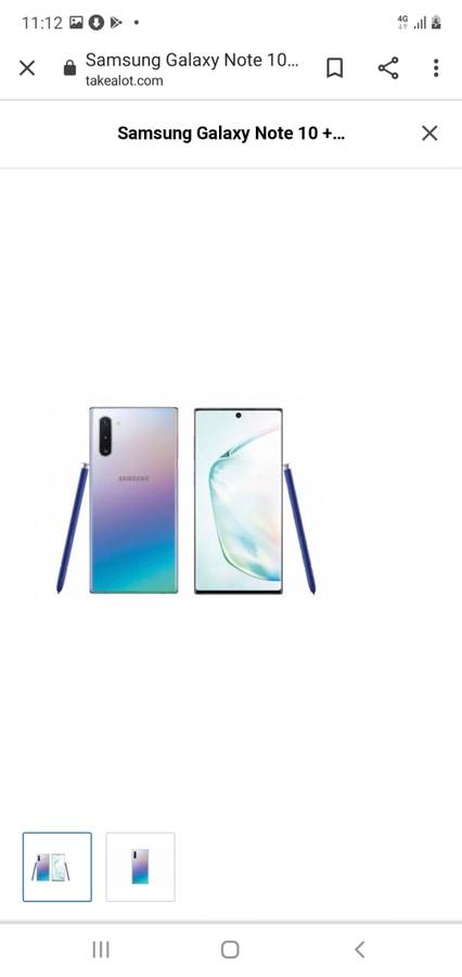 Samsung Note 10 plus 256gb and 12 gig Ram