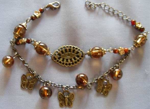 Amber / bronze bracelets